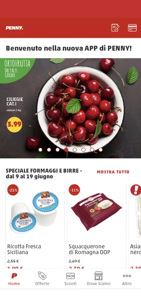 Ảnh chụp màn hình của PENNY Italia