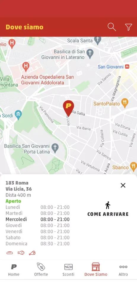Ảnh chụp màn hình của PENNY Italia