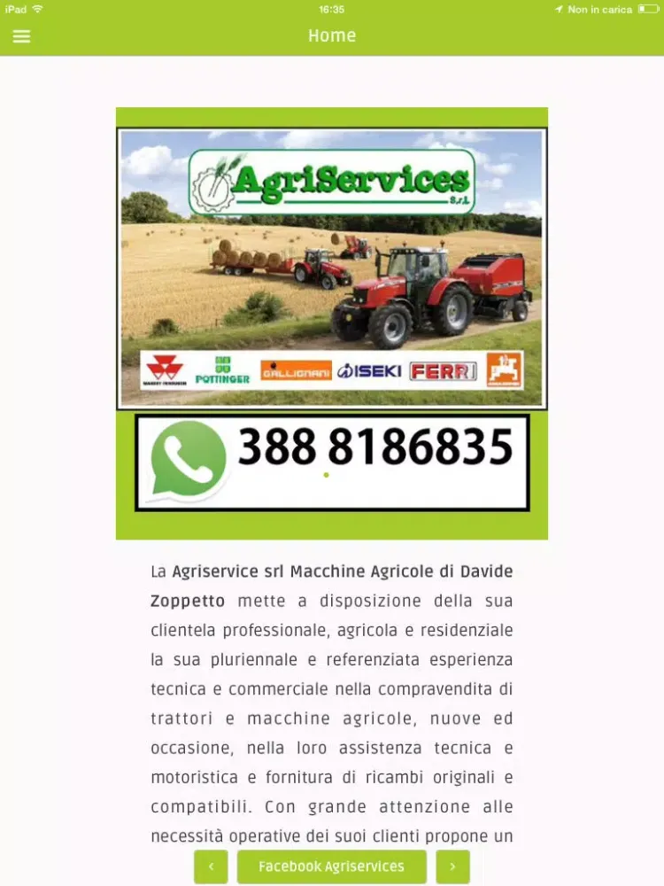 تصاویر AgriServices – Trattori e ricambi iPad 