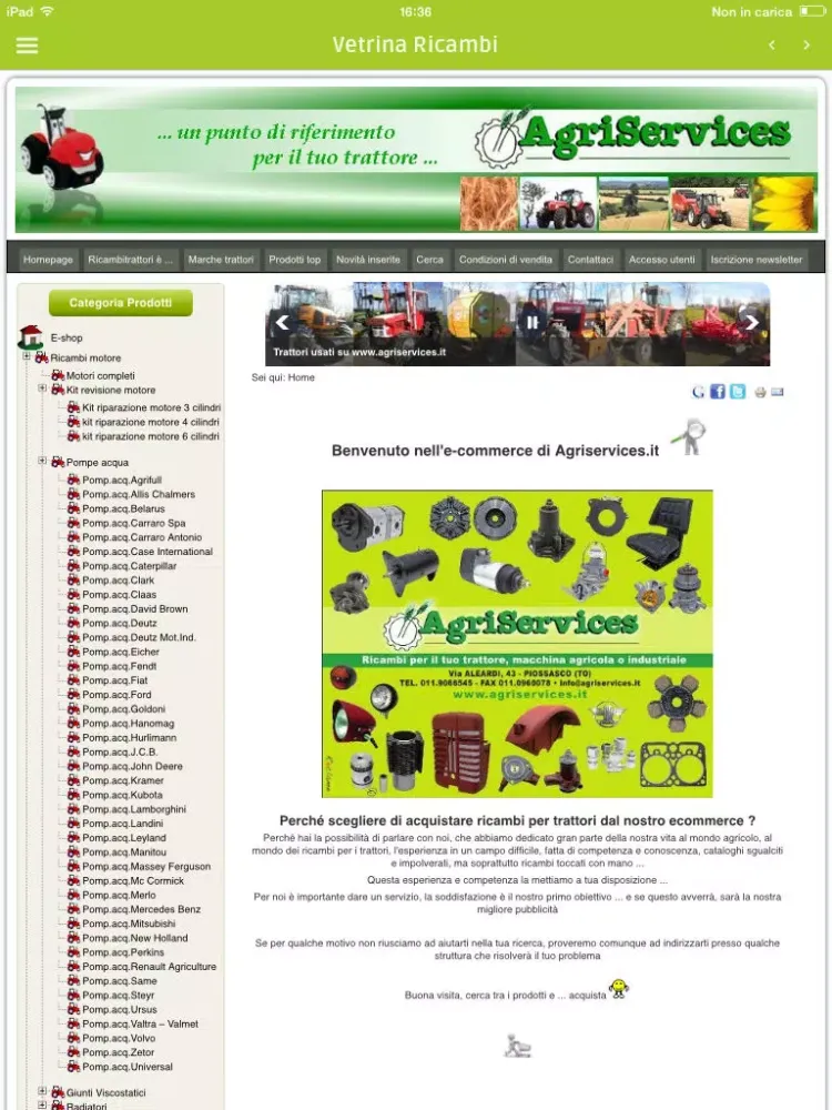 تصاویر AgriServices – Trattori e ricambi iPad 
