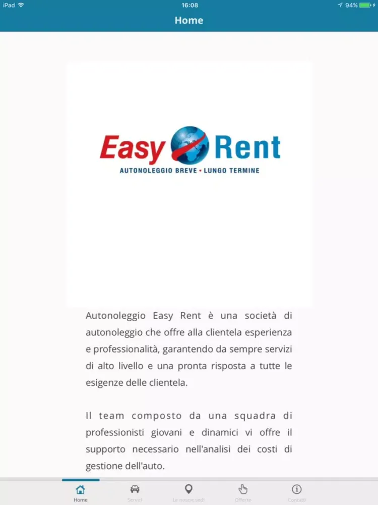 Autonoleggio Easy Rent iPad  Screenshots