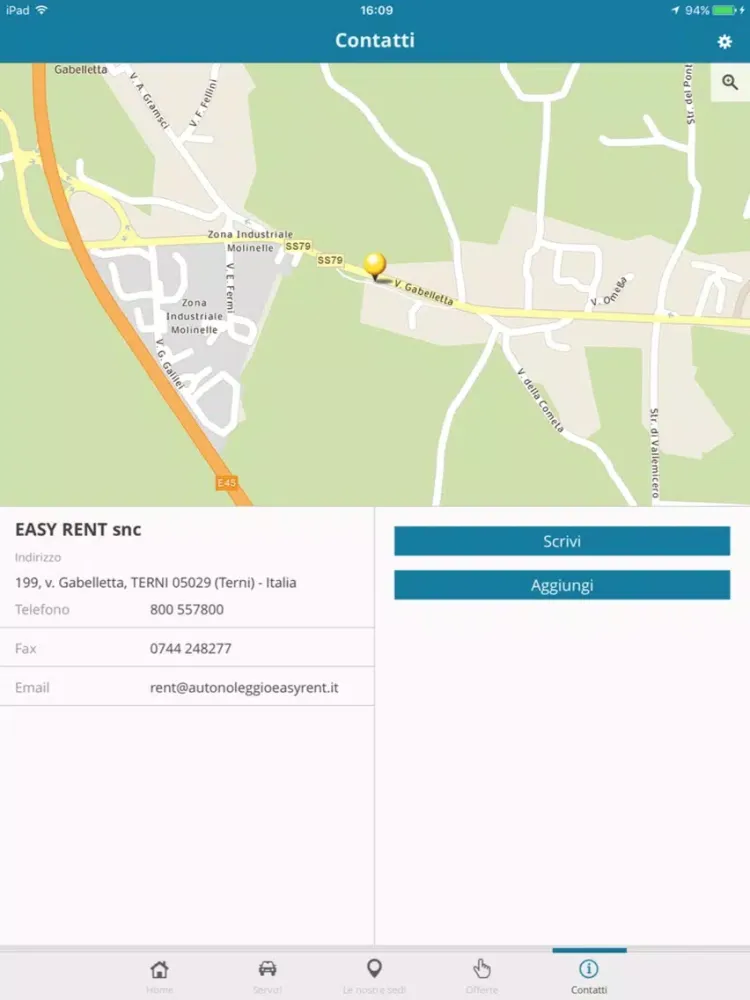 Autonoleggio Easy Rent iPad  Screenshots