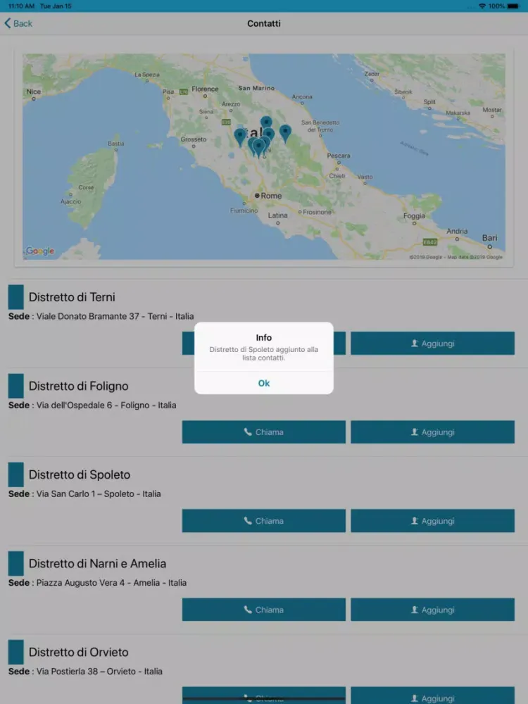 Zrzuty ekranu Azienda USL Umbria 2 iPad 