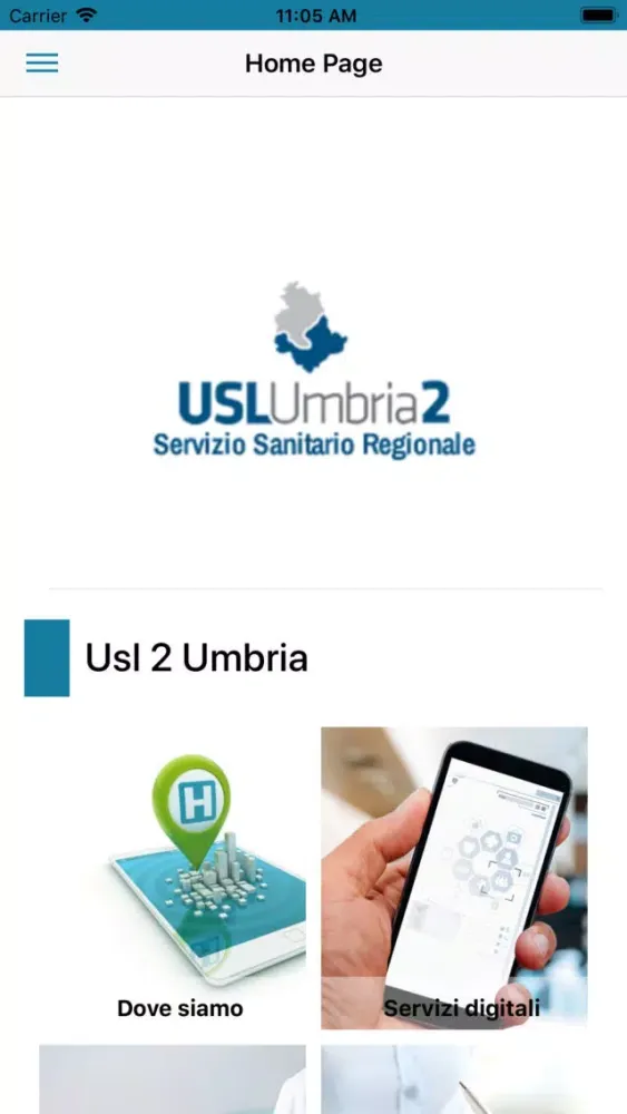 Zrzuty ekranu Azienda USL Umbria 2