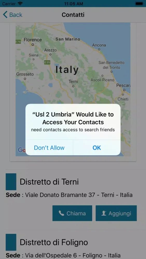 Zrzuty ekranu Azienda USL Umbria 2