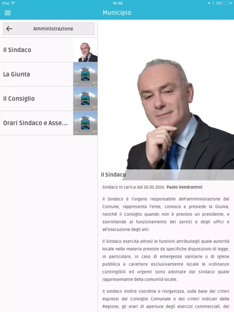 Comune di Ponte nelle Alpi iPad 應用截圖