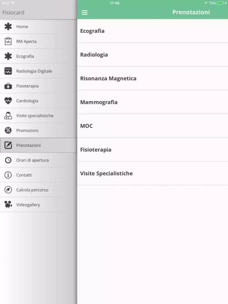 Captures d'écran de Fisiocard iPad 