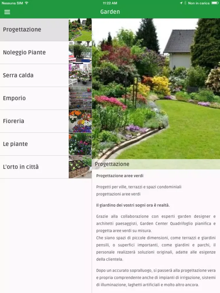 صور Garden Center Quadrifoglio iPad 
