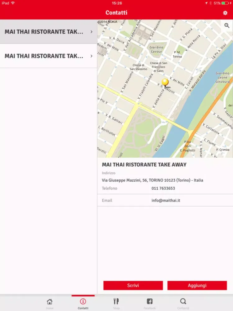 تصاویر Mai Thai Ristorante iPad 