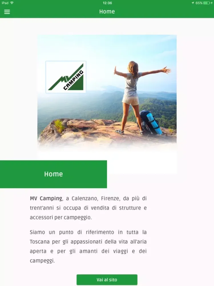 Capturas de tela do MV Camping iPad 