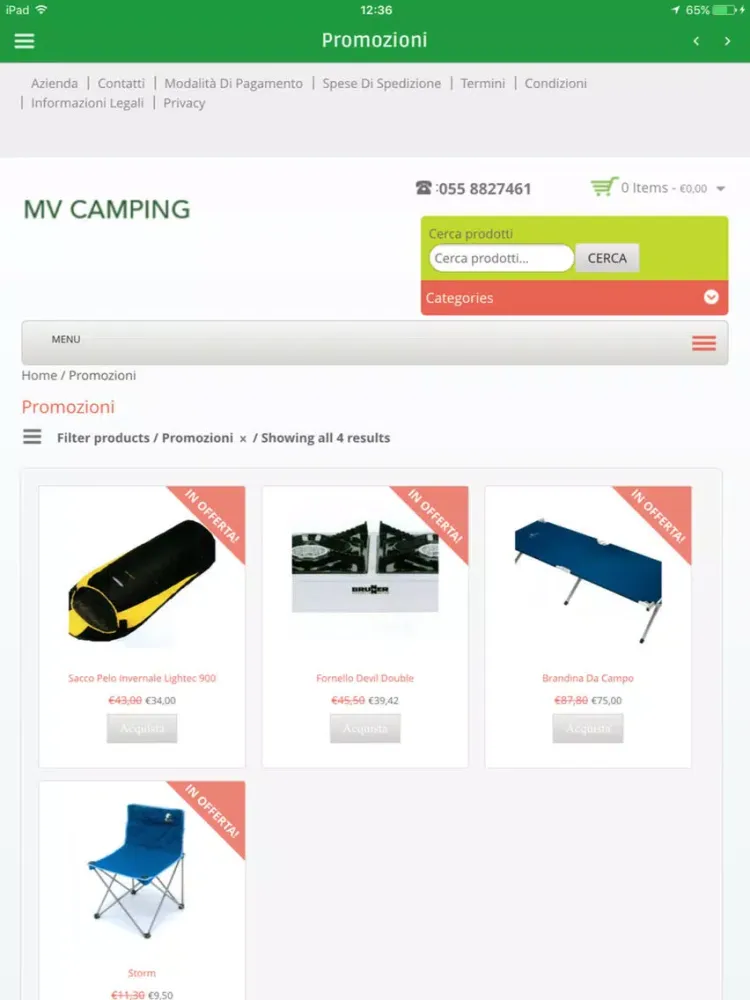 Capturas de tela do MV Camping iPad 