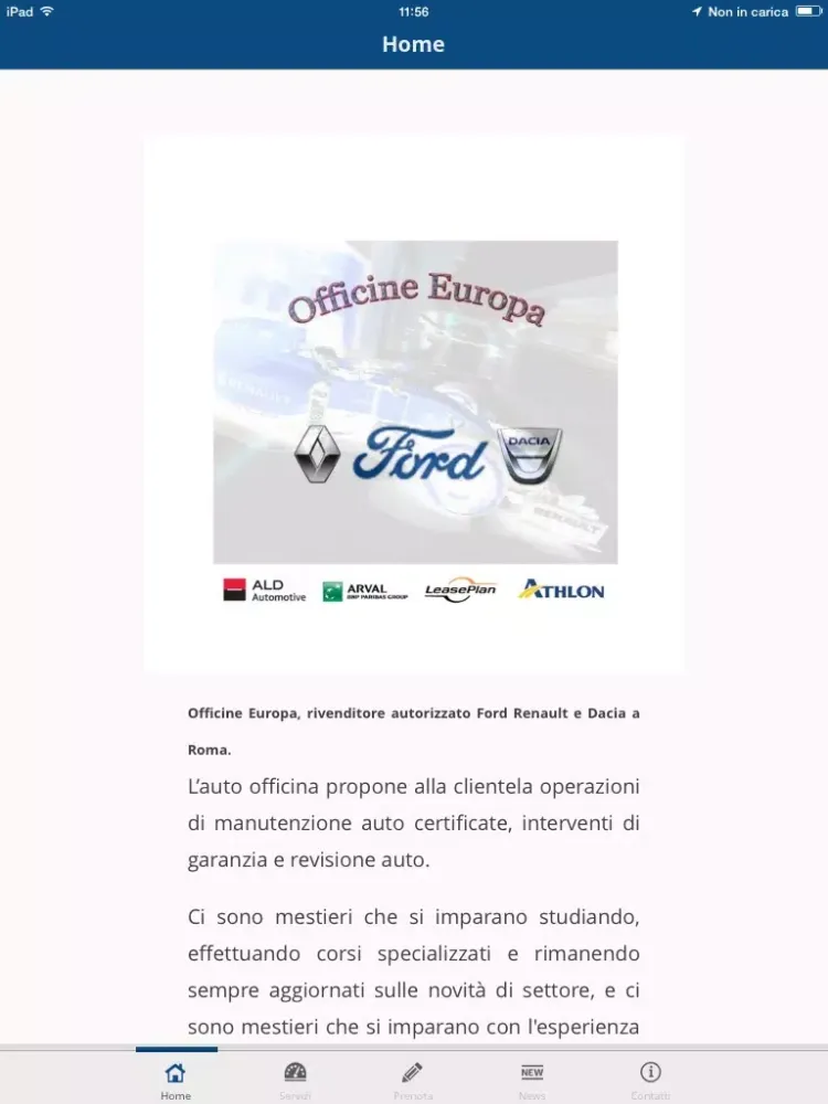 Officine Europa iPad  स्क्रीनशॉट