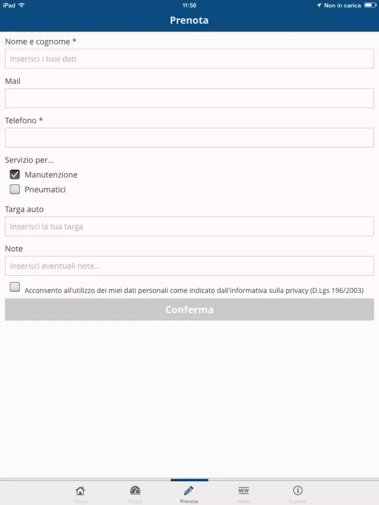 Officine Europa iPad  स्क्रीनशॉट