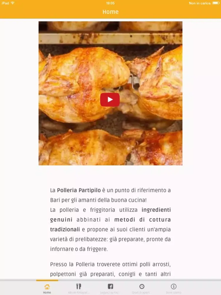 Capturas de pantalla de Polleria Partipilo iPad 