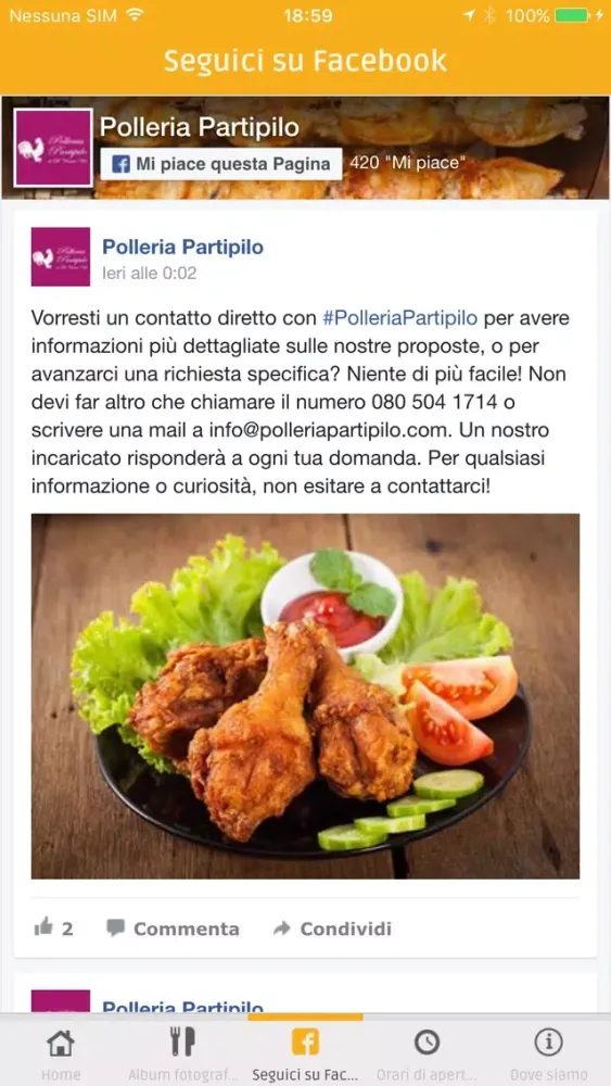 Capturas de pantalla de Polleria Partipilo