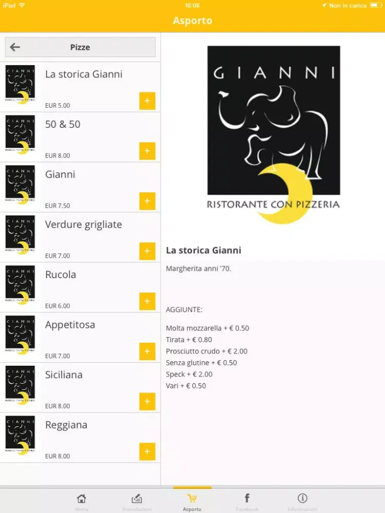ภาพหน้าจอของ Ristorante Gianni iPad 