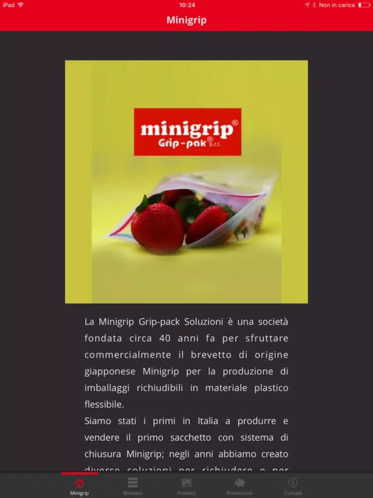 Capturas de tela do Minigrip® Grip-pak® iPad 