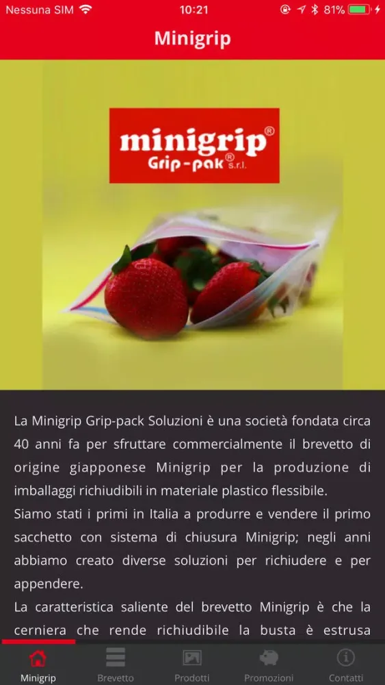 Capturas de tela do Minigrip® Grip-pak®