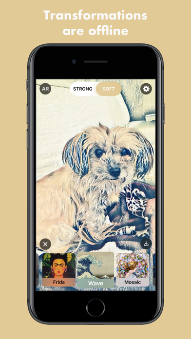 Tangkapan layar Artify