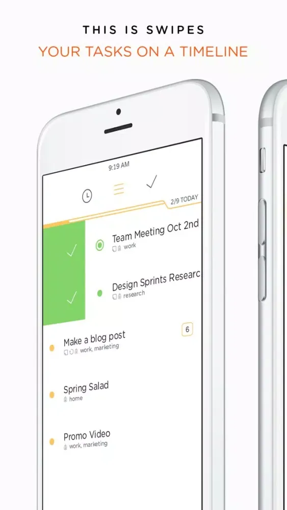 Capturas de tela do Swipes - To do & Task list. Plan & Achieve goals.