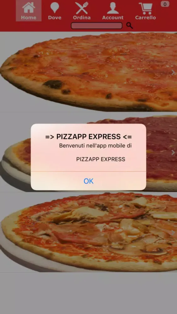Capturas de tela do Pizzapp Express