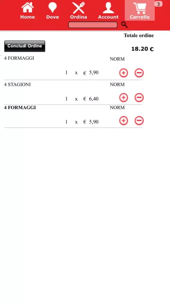 Capturas de tela do Pizzapp Express