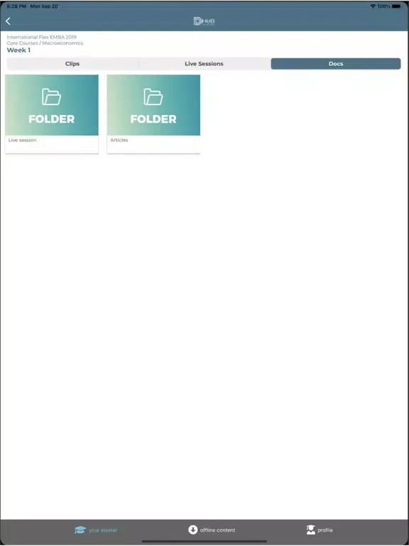 DHub App iPad  স্ক্রিনশট