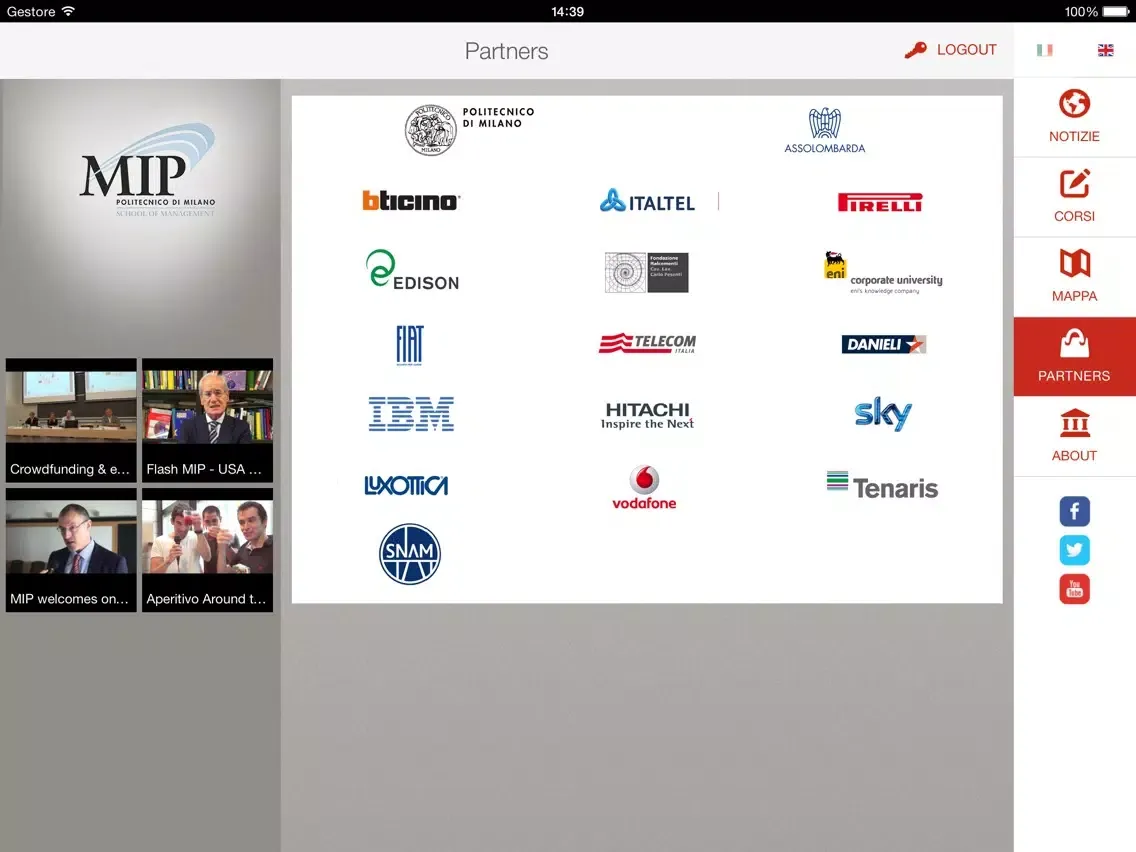 myMIP iPad  스크린샷