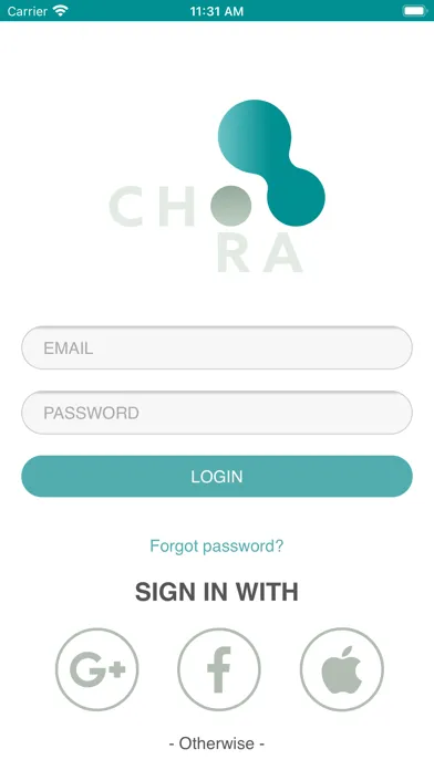 Ảnh chụp màn hình của CHORA