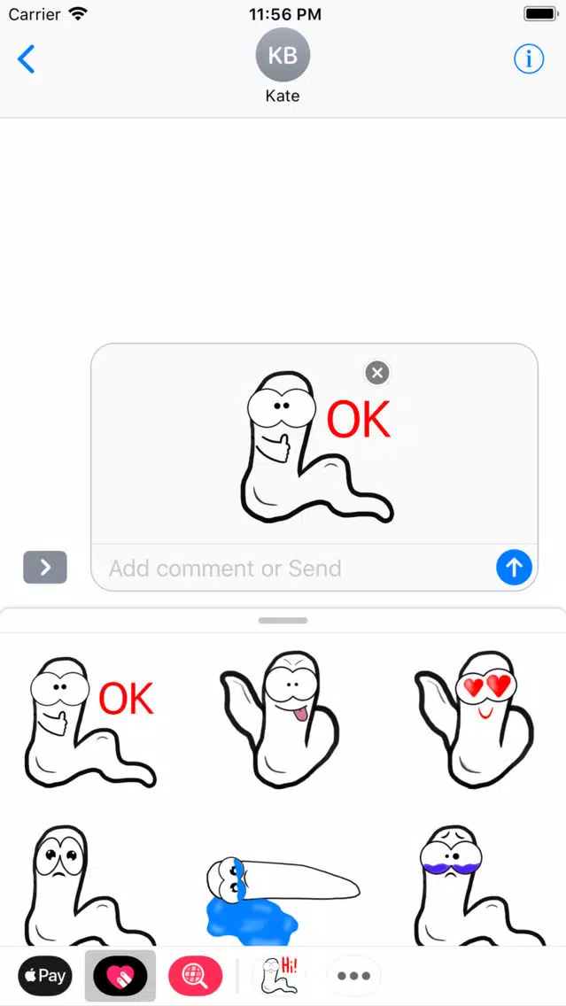 Andrew The Worm Sticker Pack应用截图