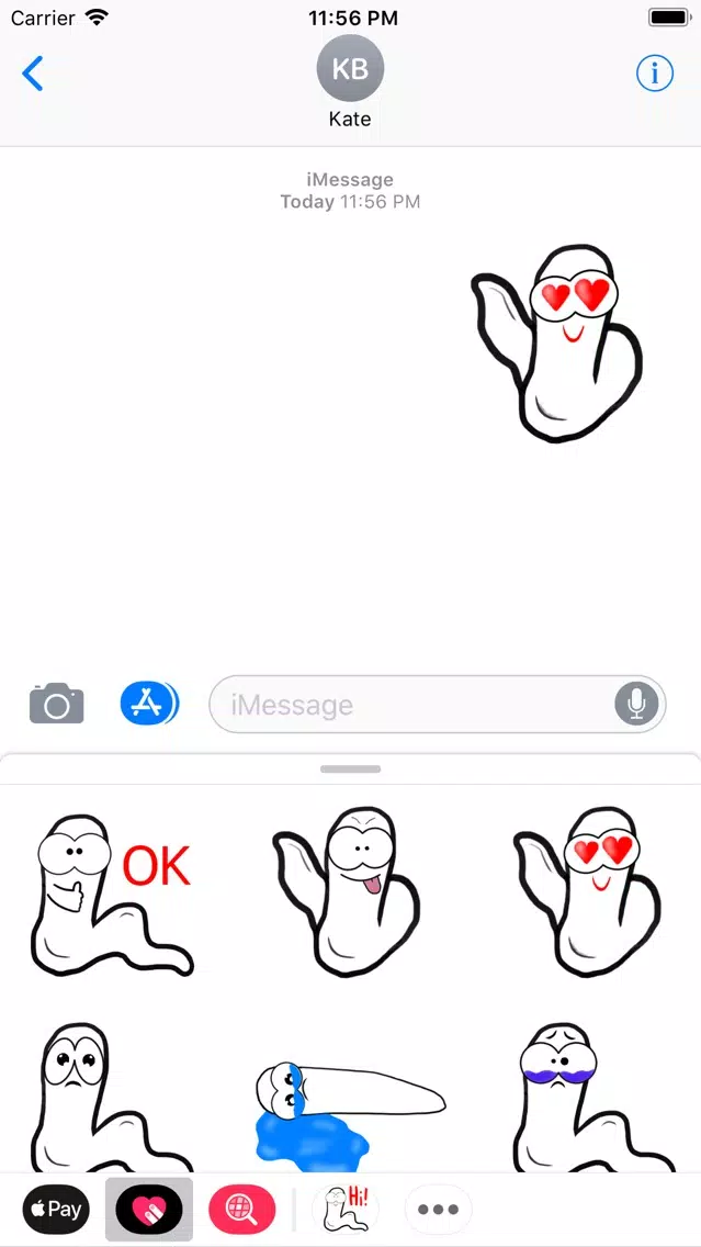 Andrew The Worm Sticker Pack应用截图