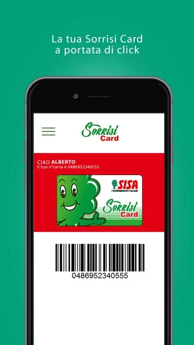 Ảnh chụp màn hình của Sorrisi Card