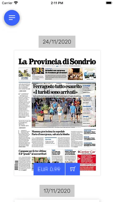 Tangkapan skrin Provincia di Sondrio Digitale