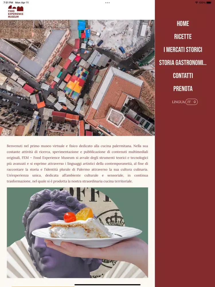 Food Experience Museum iPad 应用截图