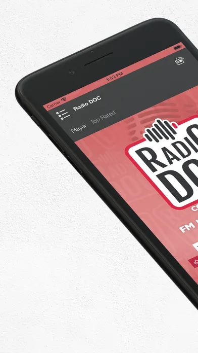 Tangkapan skrin Radio DOC