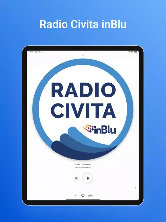 Radio Civita InBlu iPad  Screenshots