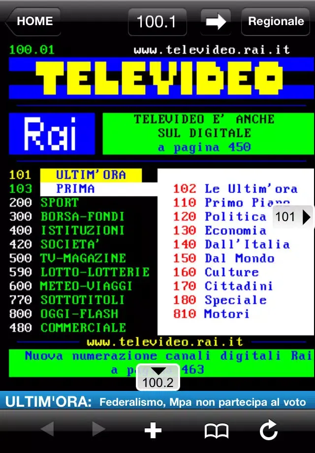 Televideo RAI應用截圖