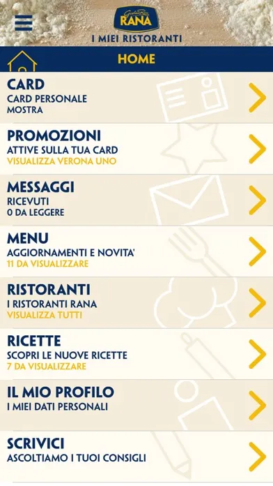 RANA Ristoranti Screenshots