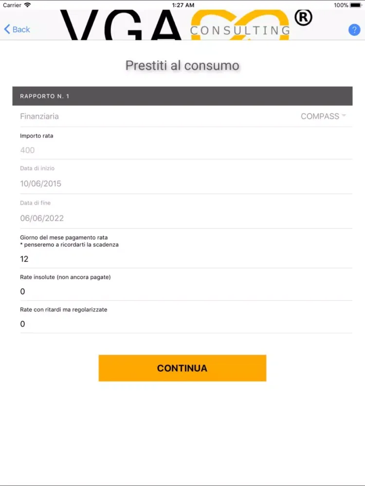 VGA Consulting iPad  سکرین شاٹس