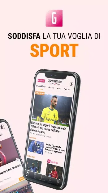 Capturas de tela do La Gazzetta dello Sport