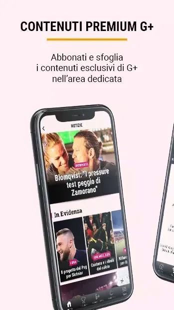 Capturas de tela do La Gazzetta dello Sport
