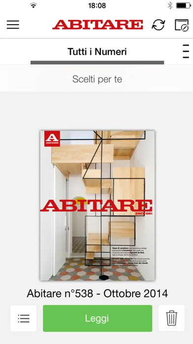 Zrzuty ekranu Abitare Digital Edition
