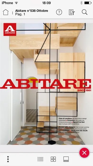 Zrzuty ekranu Abitare Digital Edition