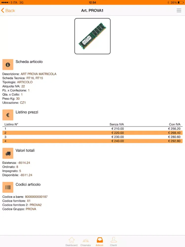 Ảnh chụp màn hình của GAT Mobile iPad 