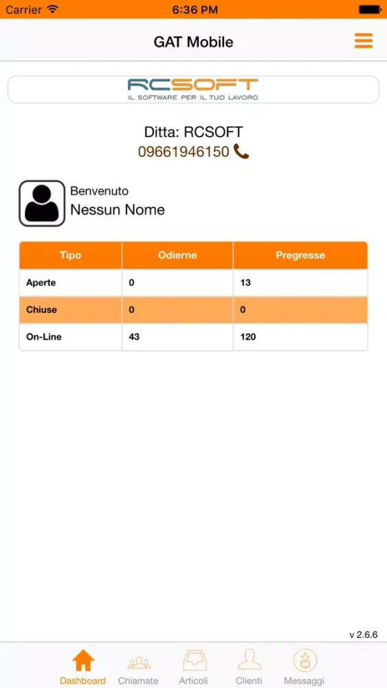 Ảnh chụp màn hình của GAT Mobile