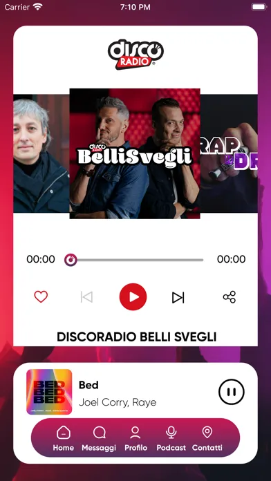 Capturas de tela do Discoradio