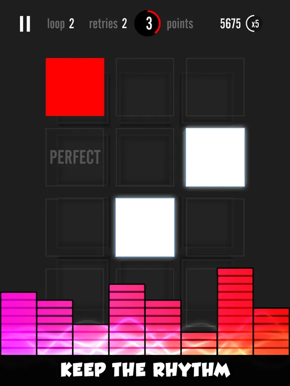 ภาพหน้าจอของ Qbeat iPad 
