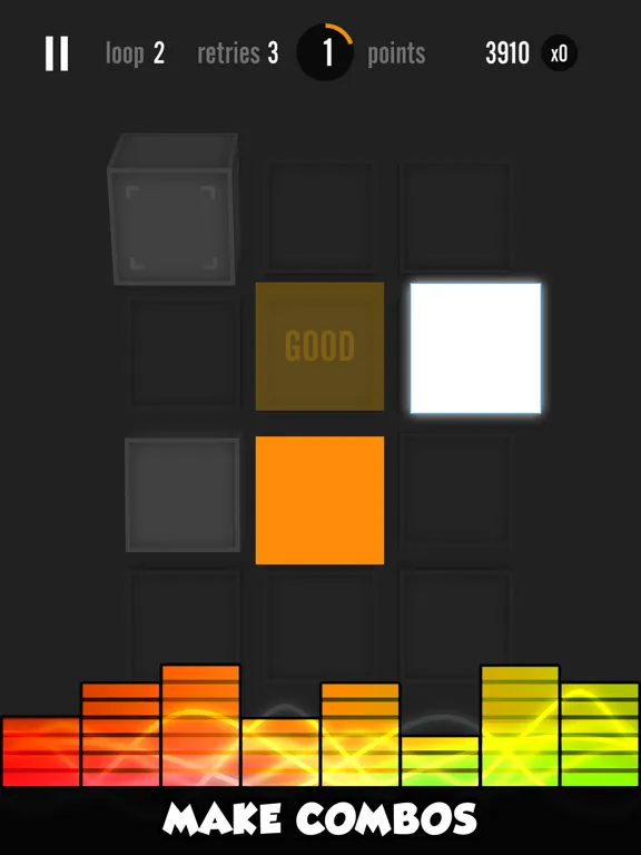 ภาพหน้าจอของ Qbeat iPad 