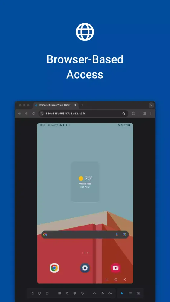 Ảnh chụp màn hình của Remote.It ScreenView