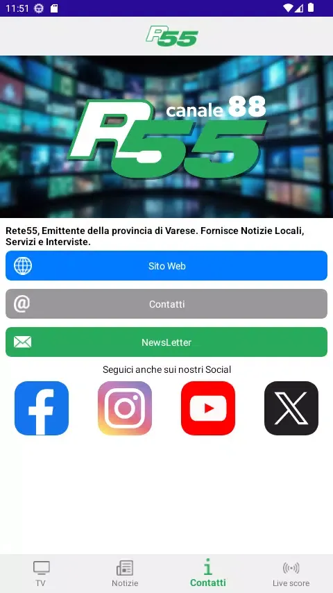 Rete 55 Screenshots